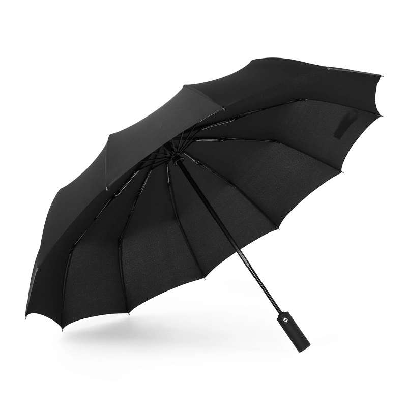 Amazon Best Selling 12K Wholesale Promotion Fashion Sunshade Automatic 23 Inch Big Size 2 Person Custom Logo Size and Color Pongee 3 Folding Umbrella