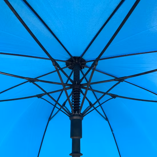 Guarda-chuvas de chuva de golfe tamanho grande 30 polegadas armação de fibra de vidro logotipo OEM personalizado aberto automático