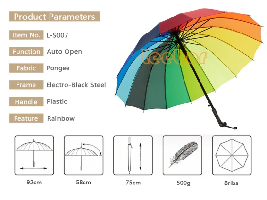 Guarda-chuva dobrável de camada dupla 2 de alta qualidade com renda